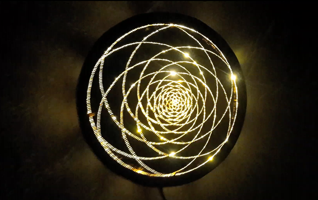 Golden Ratio Copper Lightmandala