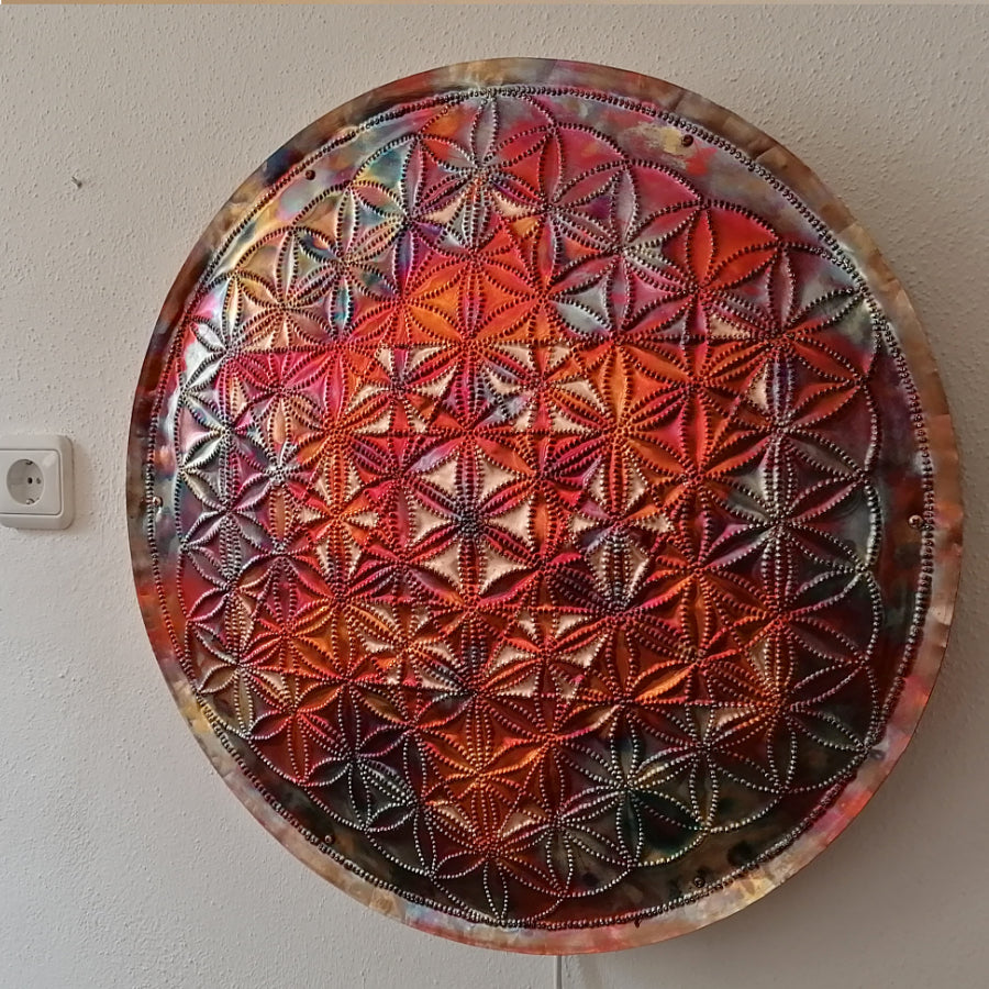 Metatrons Cube Copper Lightmandala