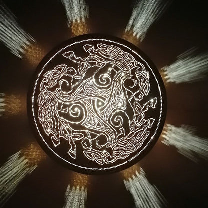 Celtic Horse Triskele Copper Lightmandala