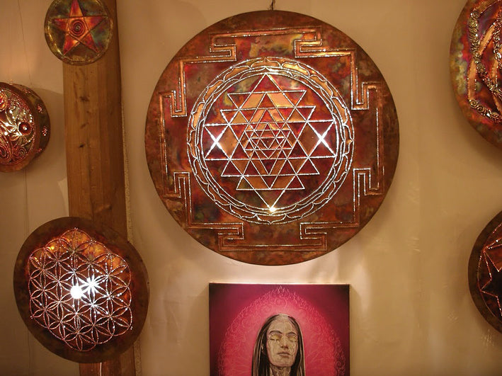 Sri Yantra Copper Lightmandala