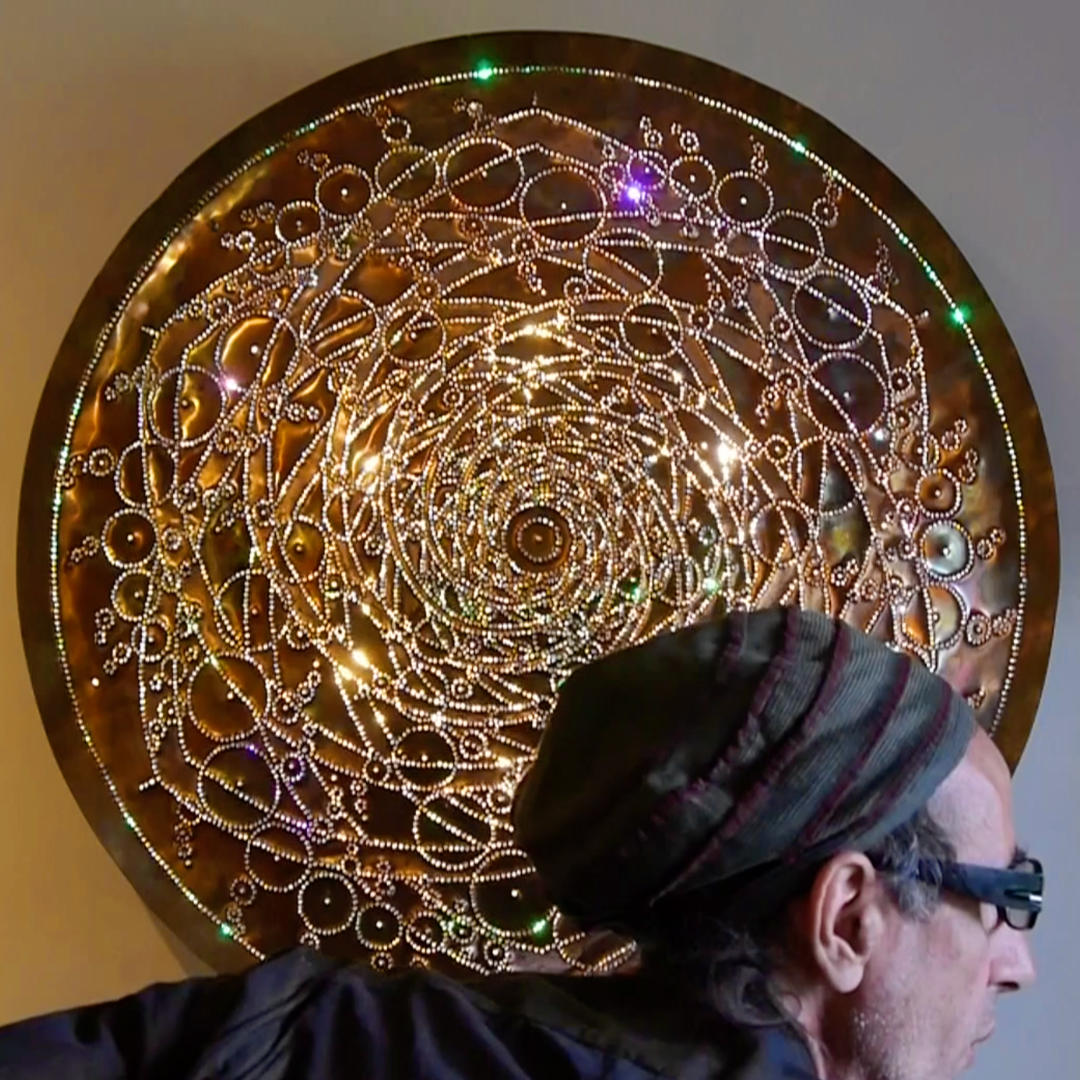 Golden Ratio Spiral Copper Lightmandala