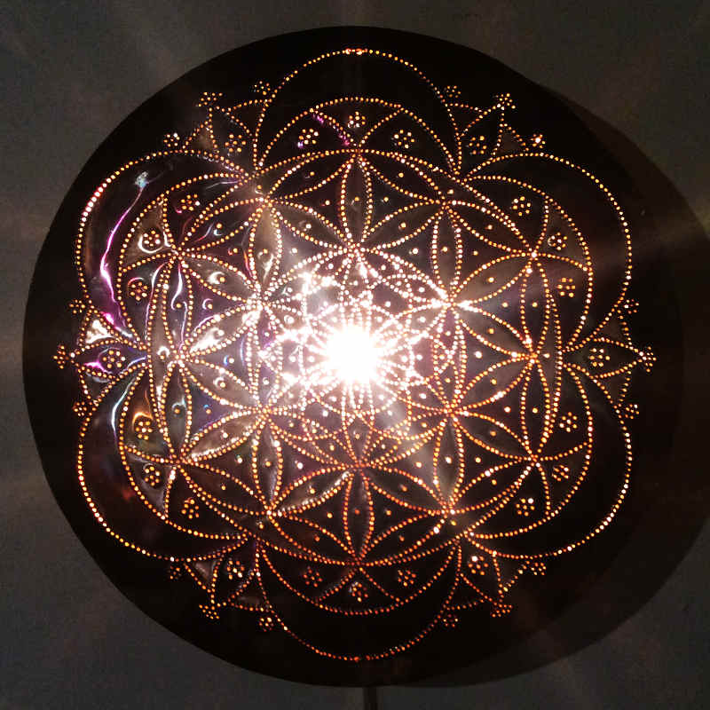 Freestyle Flower of Life Copper Lightmandala