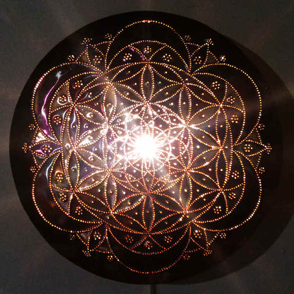 Freestyle Flower of Life Copper Lightmandala