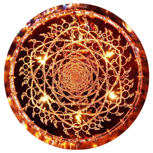 Golden Ratio Spiral Copper Lightmandala