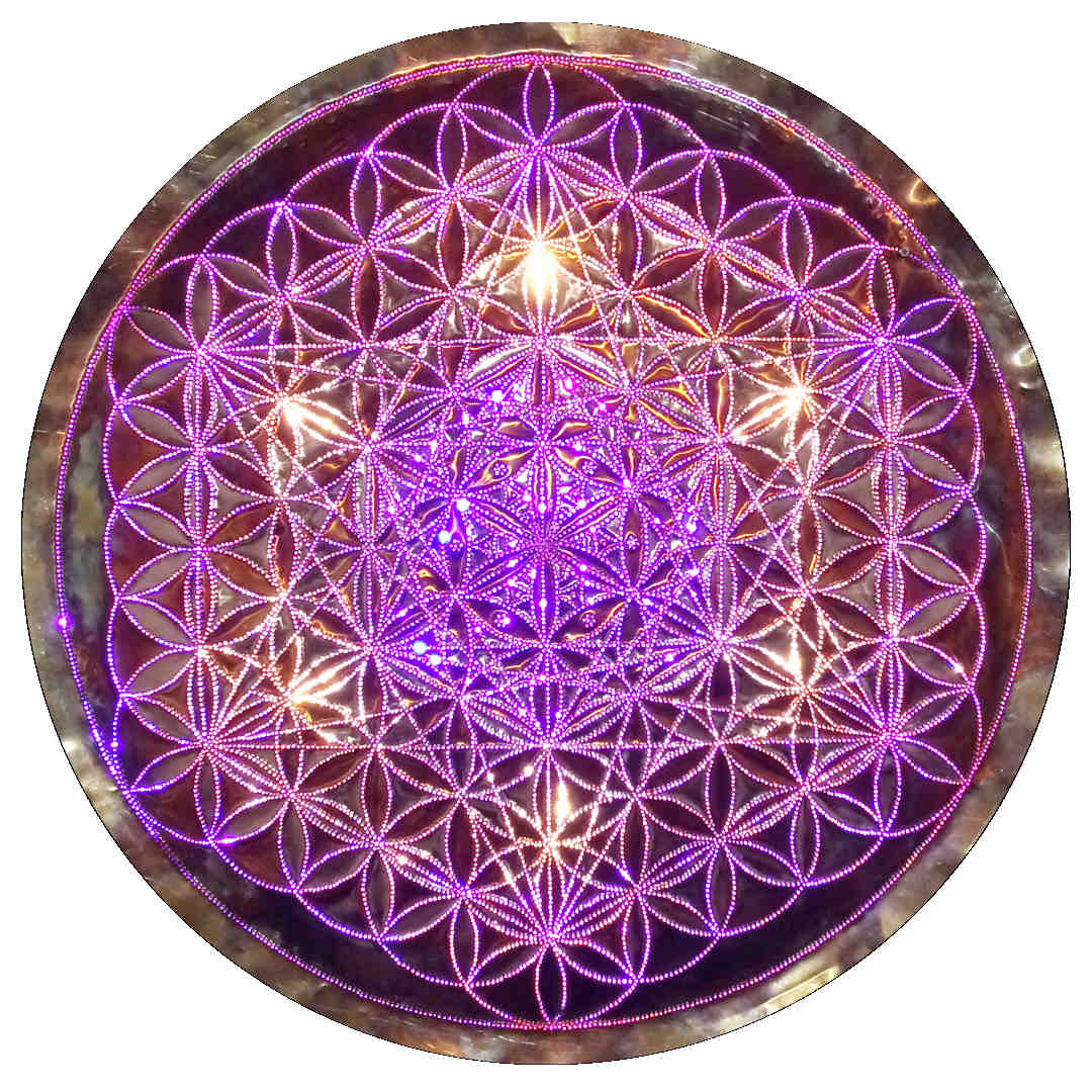 Metatrons Cube Copper Lightmandala